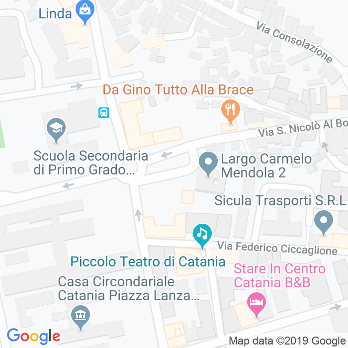 CAP di Largo Carmelo Mendola a Catania