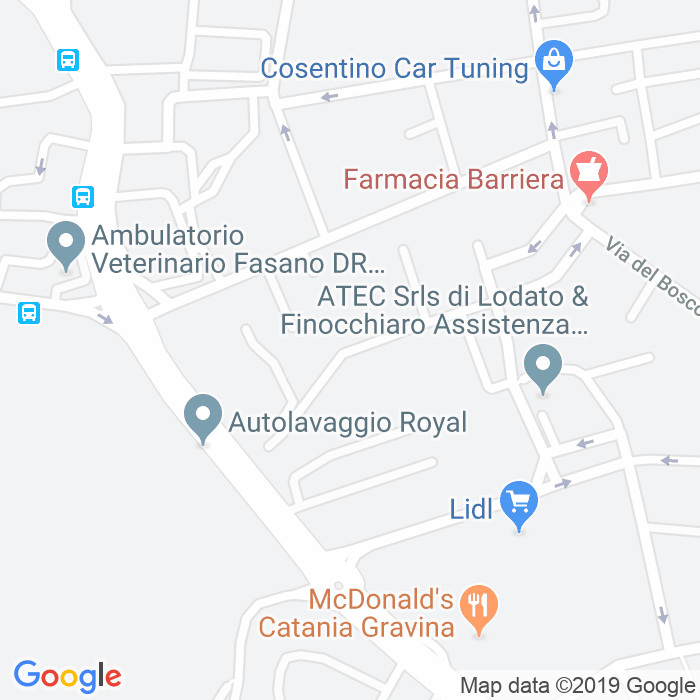 CAP di Via Amedeo Modigliani a Catania