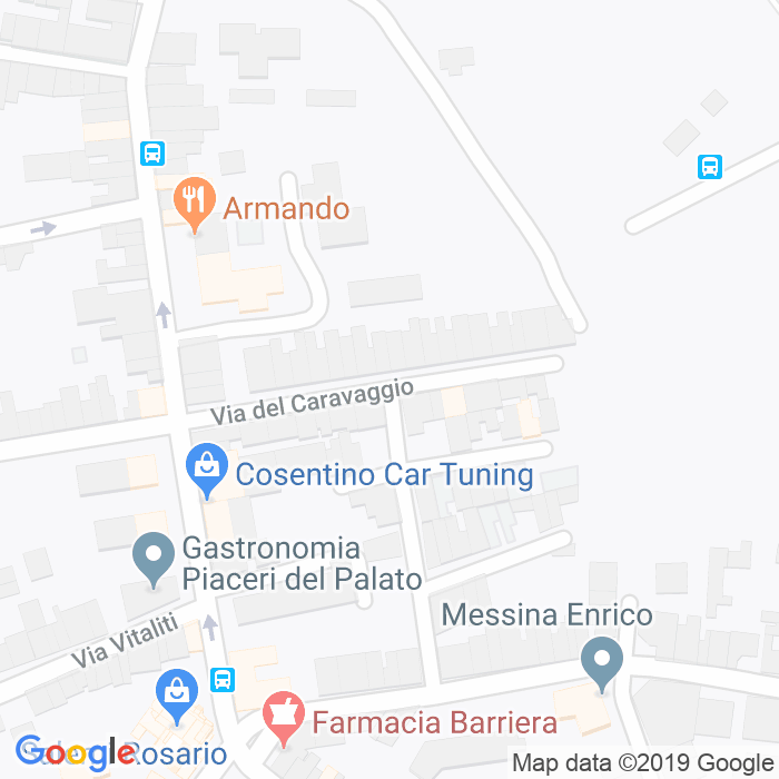 CAP di Via Del Caravaggio a Catania