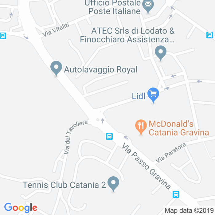 CAP di Via Giovanni Segantini a Catania
