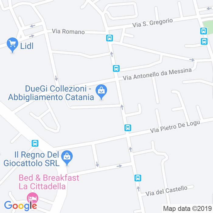 CAP di Via Riccardo Quartararo a Catania