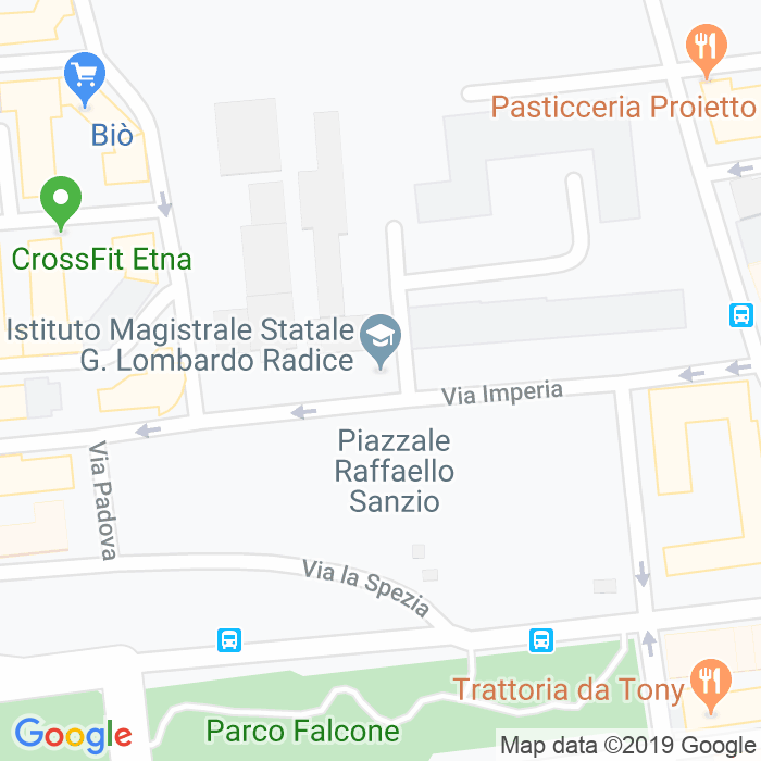 CAP di Piazza Giuseppe Lombardo Radice a Catania