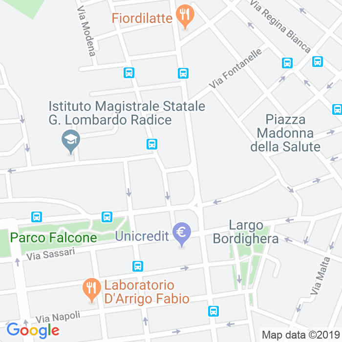 CAP di Piazza Michelangelo Buonarroti a Catania