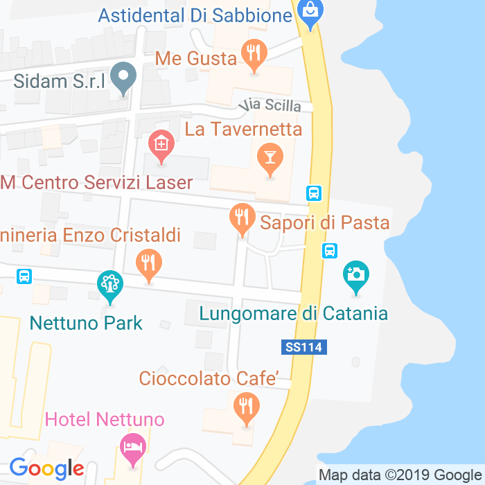 CAP di Piazza Nettuno a Catania