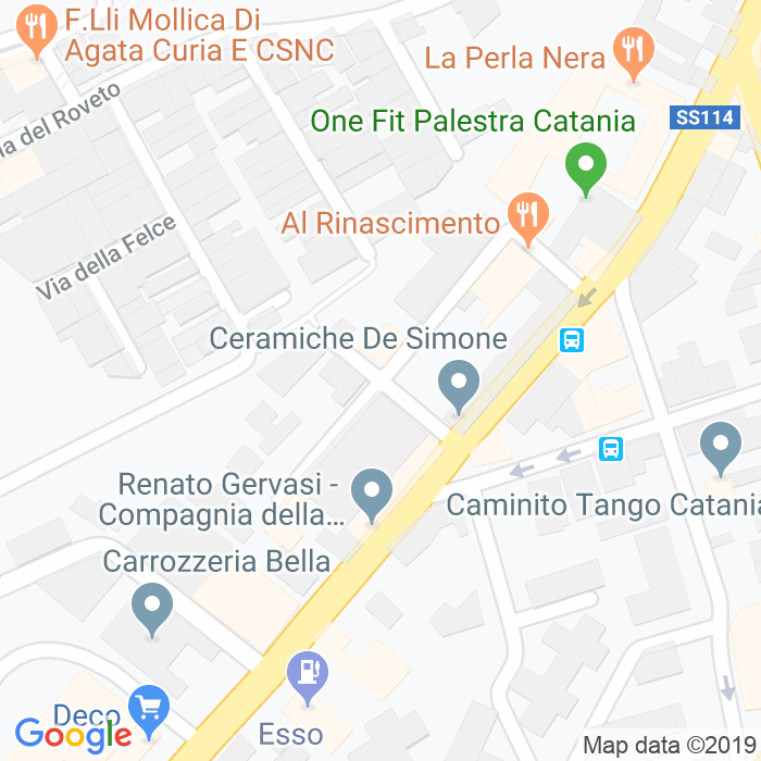 CAP di Via Delle Esperidi a Catania