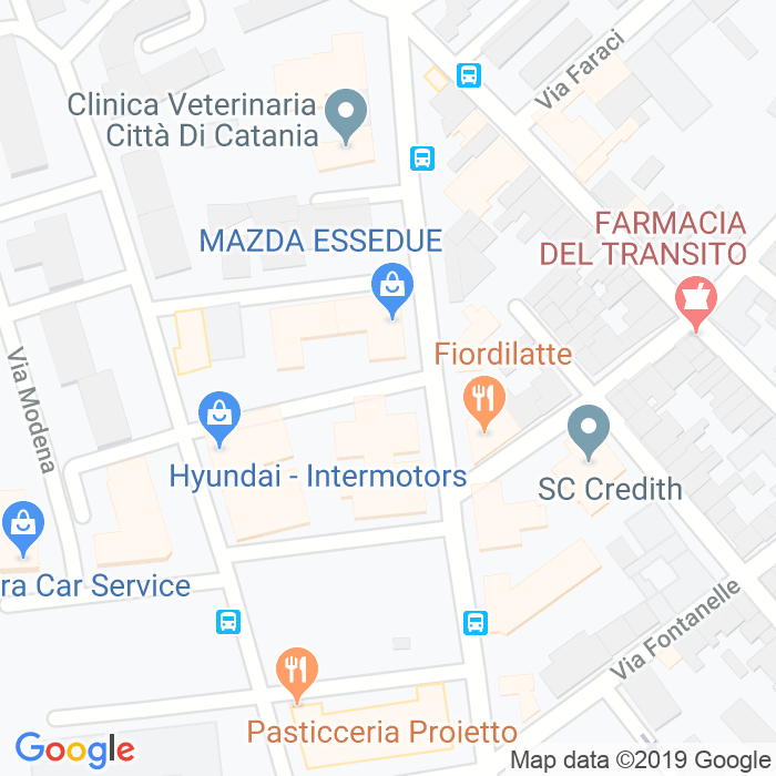 CAP di Via Gioacchino Russo a Catania