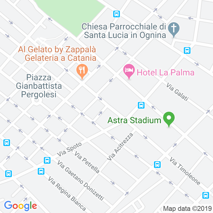 CAP di Via Luigi Cherubini a Catania