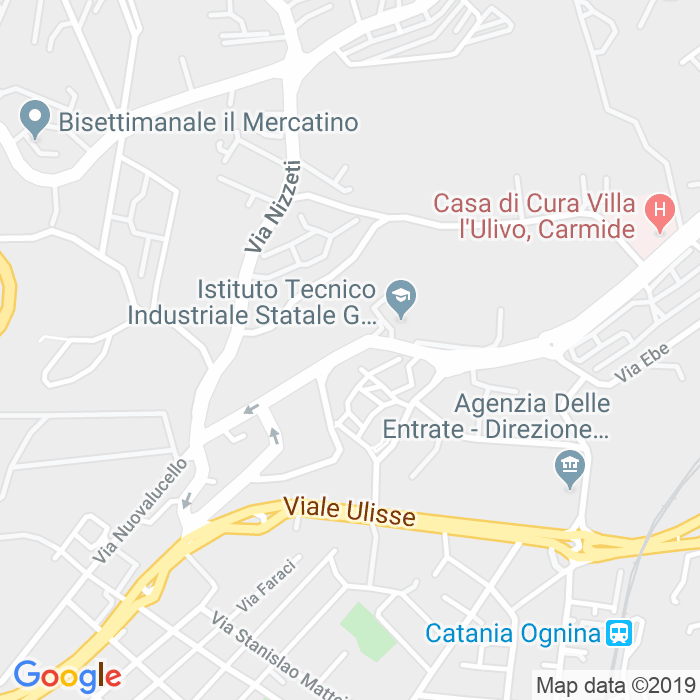 CAP di Via Maurizio Vescovo a Catania