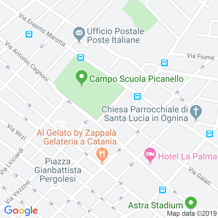CAP di Via Nicolo'Piccinni a Catania
