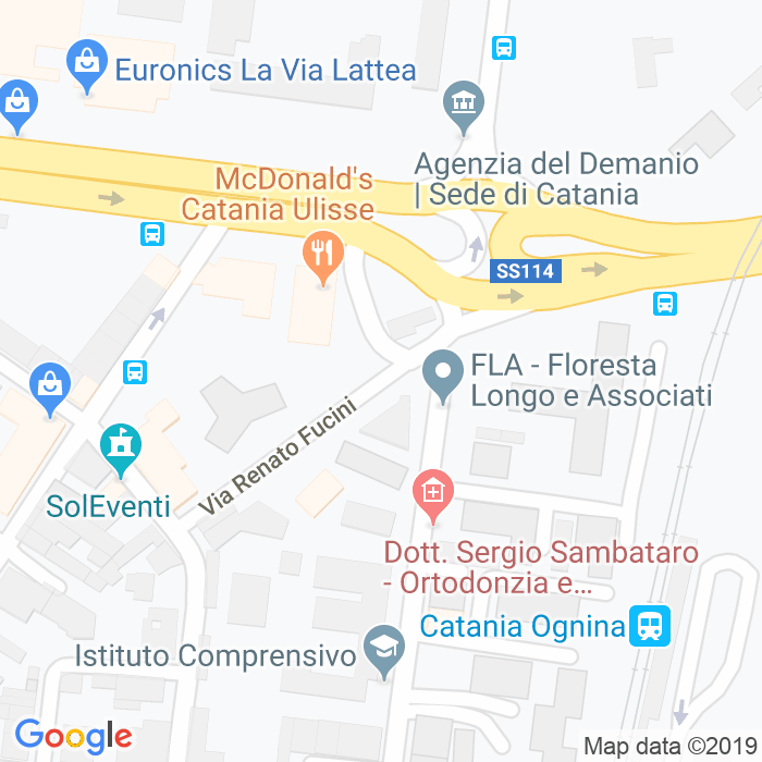 CAP di Via Renato Fucini a Catania