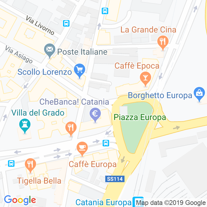 CAP di Piazza Europa a Catania