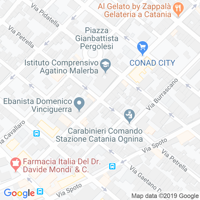 CAP di Via Caduti Del Lavoro a Catania