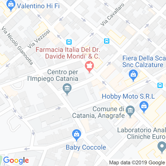 CAP di Via Della Tessitoria a Catania