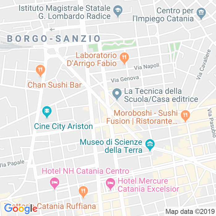 CAP di Via Vittorio Emanuele Orlando a Catania
