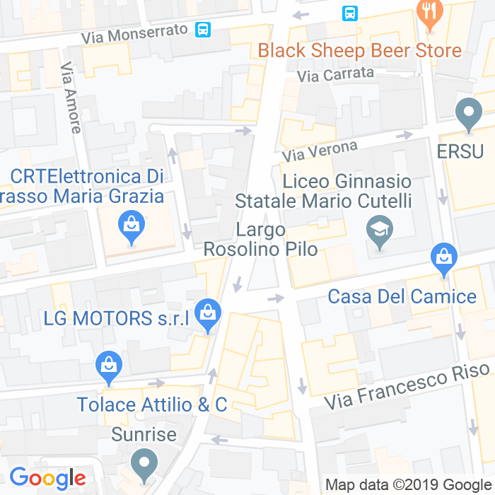 CAP di Largo Rosolino Pilo a Catania
