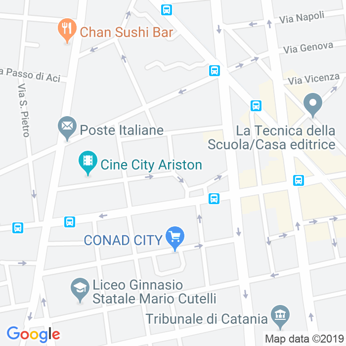 CAP di Via Centuripe a Catania