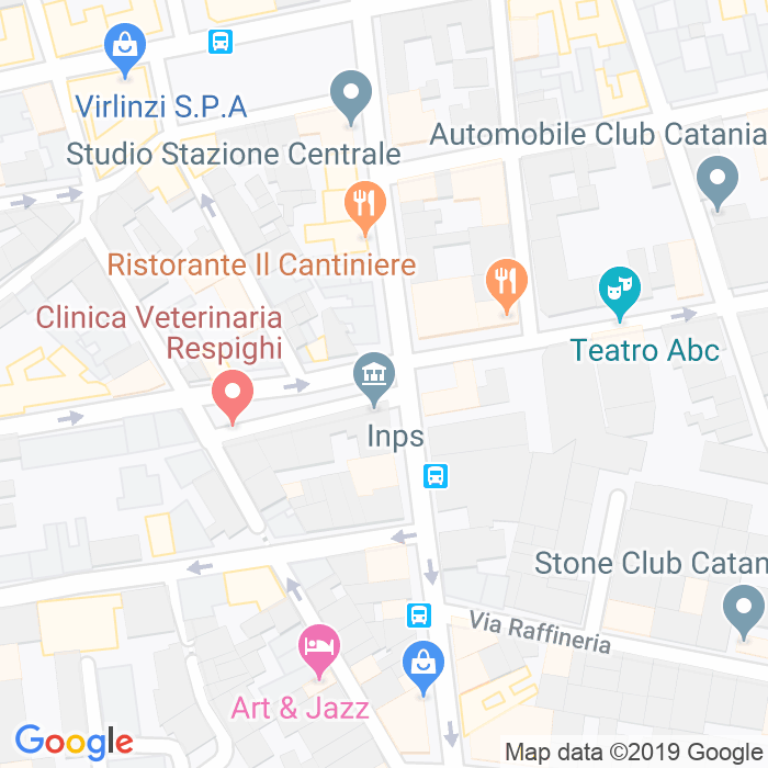CAP di Piazza Ottorino Respighi a Catania