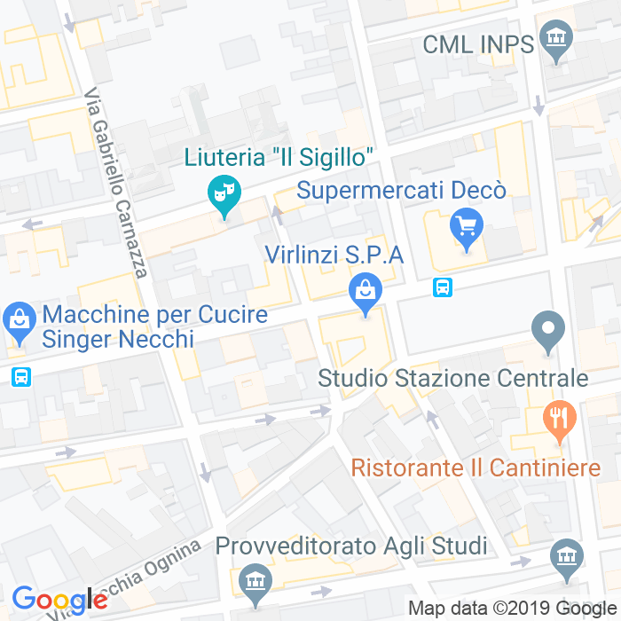 CAP di Via Andrea Costa a Catania