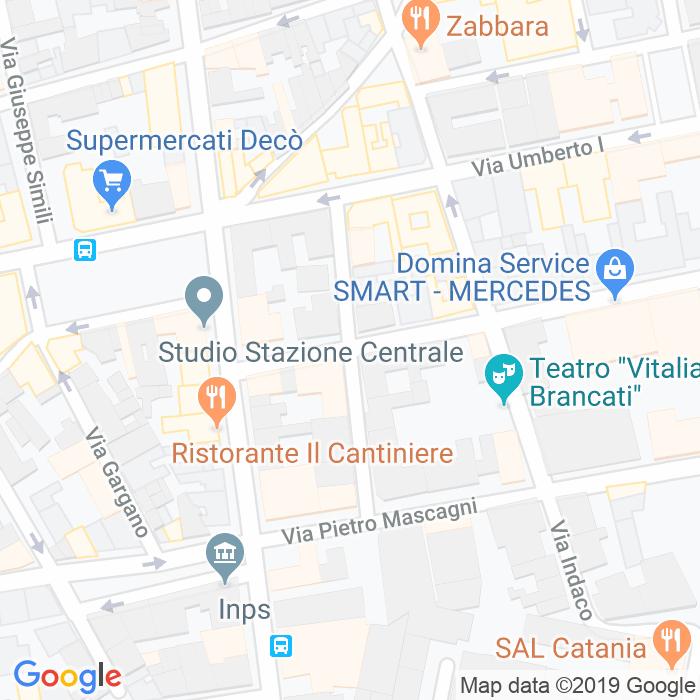 CAP di Via Caltanissetta a Catania