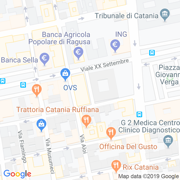 CAP di Via Caserma Carabinieri a Catania