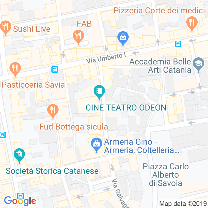 CAP di Via Filippo Corridoni a Catania