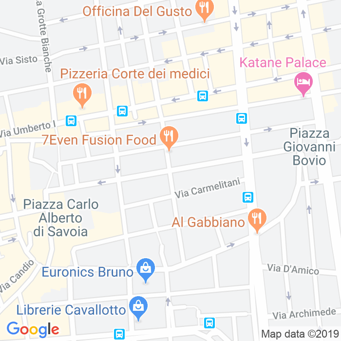 CAP di Via Giuseppe Verdi a Catania