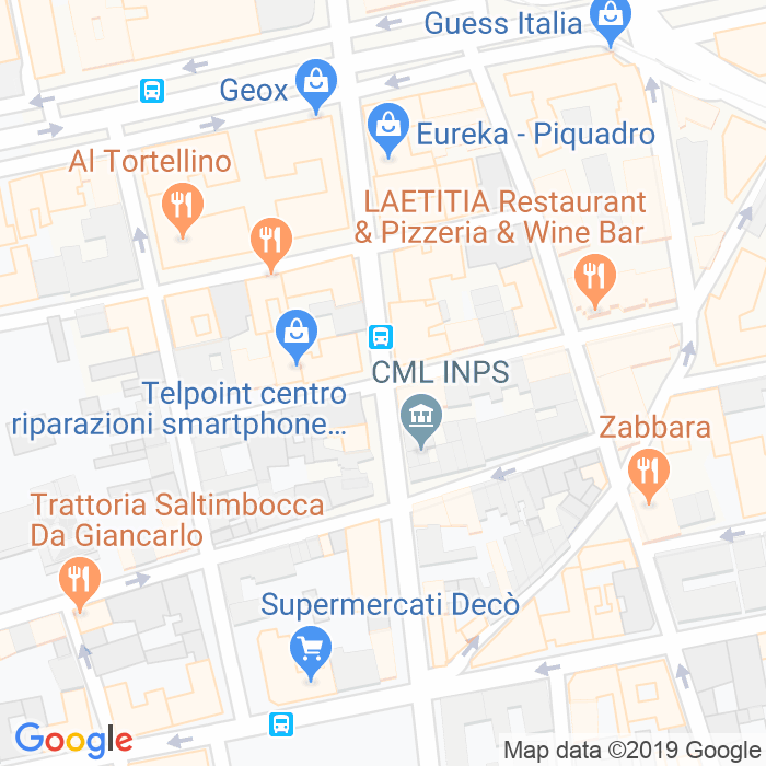 CAP di Via Quintino Sella a Catania
