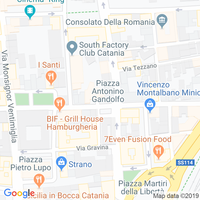 CAP di Piazza Antonino Gandolfo a Catania