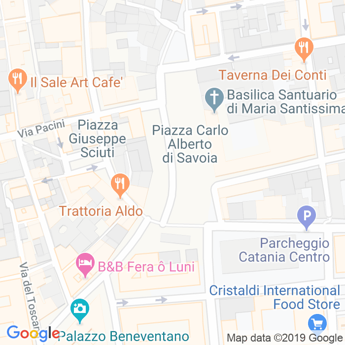 CAP di Piazza Carlo Alberto a Catania