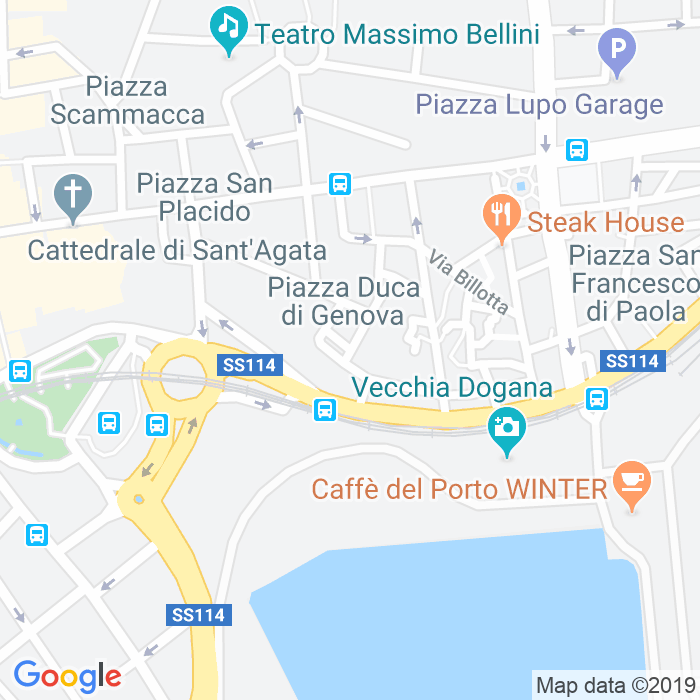 CAP di Piazza Duca Di Genova a Catania