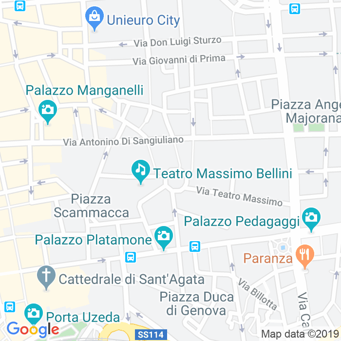 CAP di Piazza Vincenzo Bellini a Catania