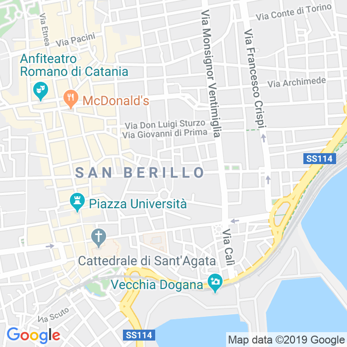 CAP di Via Antonino Di Sangiuliano a Catania