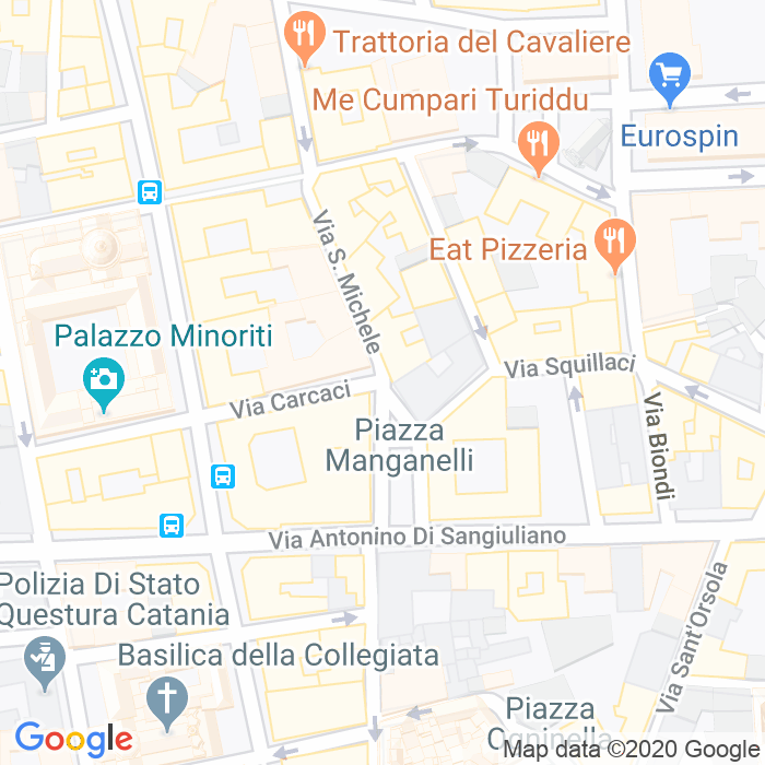 CAP di Via Giacinto Carcaci a Catania