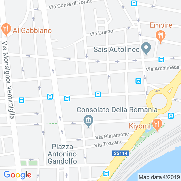 CAP di Via Vincenzo Saitta a Catania