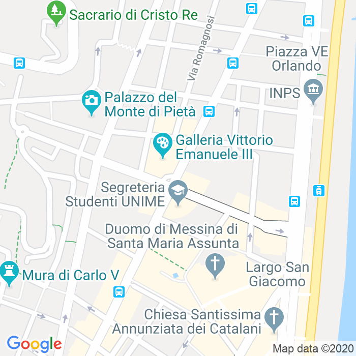 CAP di Piazza Antonello a Messina