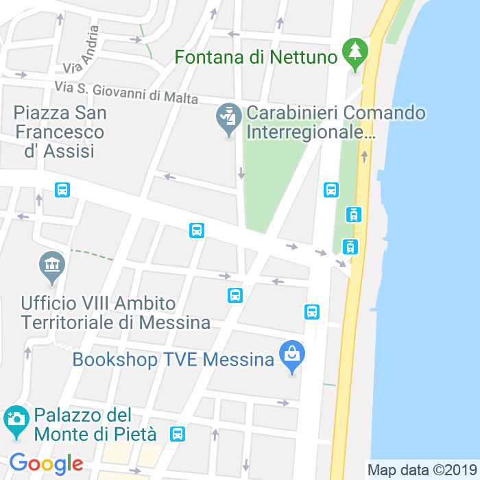 CAP di Piazza Seguenza a Messina