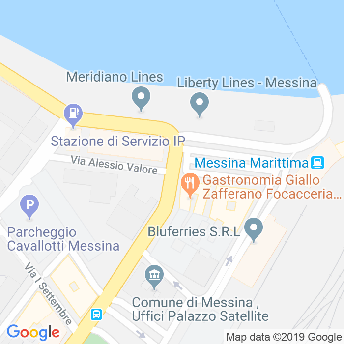 CAP di Via Alessio Valore a Messina