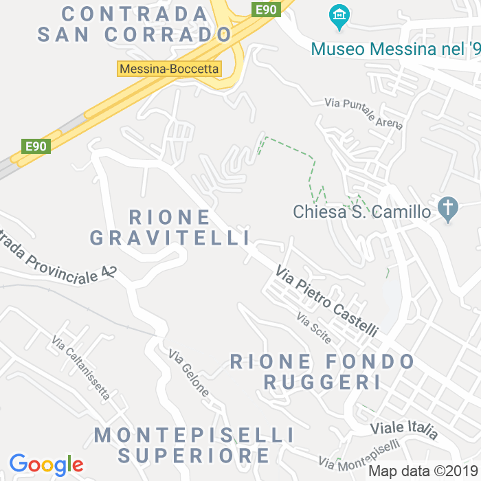 CAP di Via Pietro Castelli a Messina