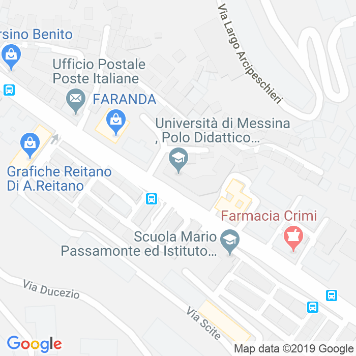 CAP di Via Pietro Castelli Salita Campola a Messina