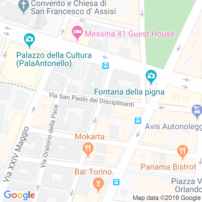 CAP di Via San Paolo Dei Disciplinanti a Messina