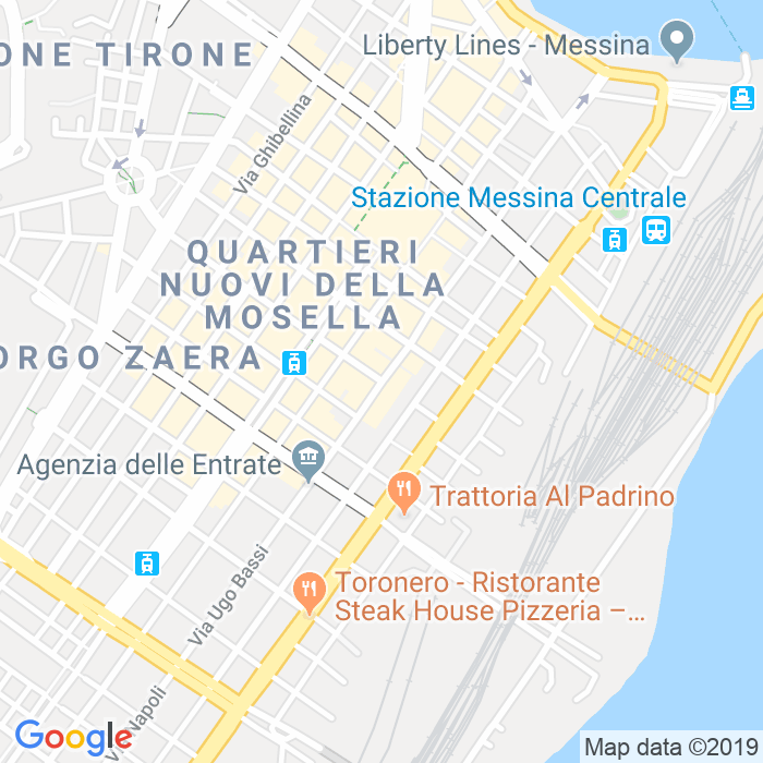 CAP di Via Ugo Bassi a Messina