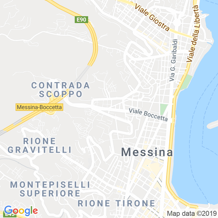 CAP di Viale Boccetta a Messina