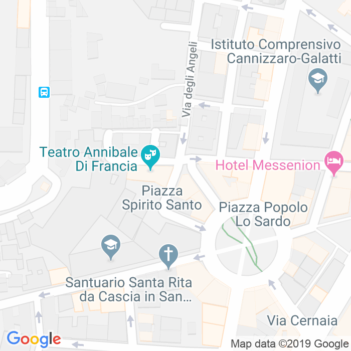 CAP di Piazza Spirito Santo a Messina