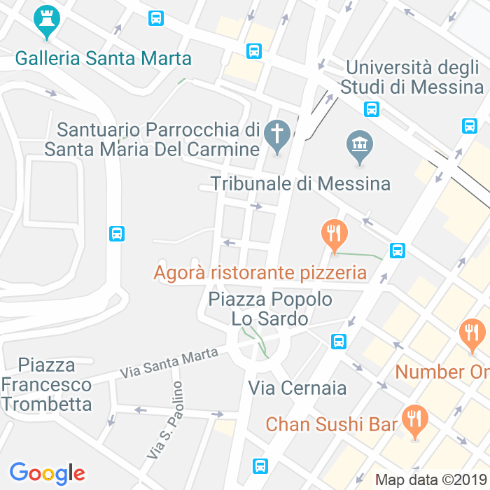 CAP di Via Alfredo Giovanni Cesareo a Messina