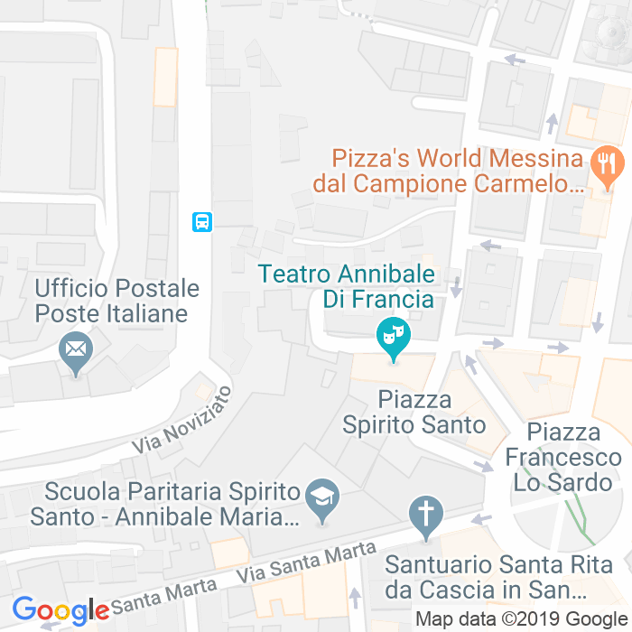 CAP di Via Francesco Durante a Messina