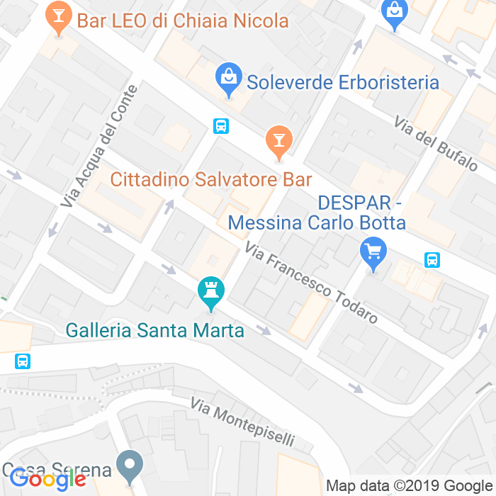 CAP di Via Francesco Todaro a Messina
