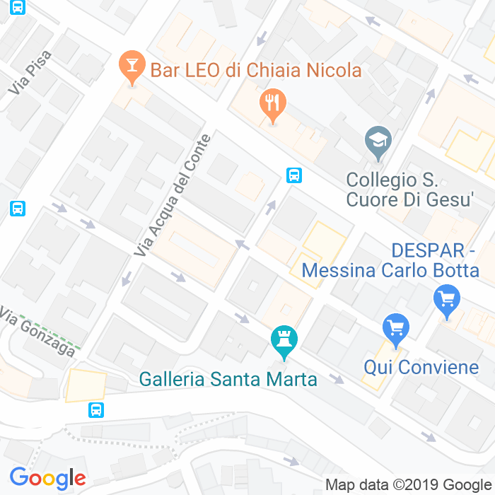 CAP di Via Madonna Della Mercede a Messina