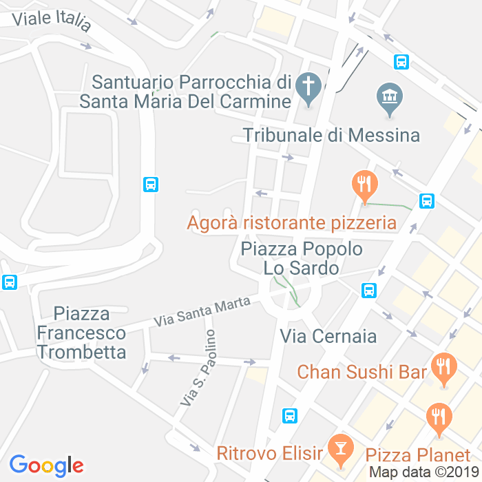 CAP di Via Merli E Malvizzi a Messina