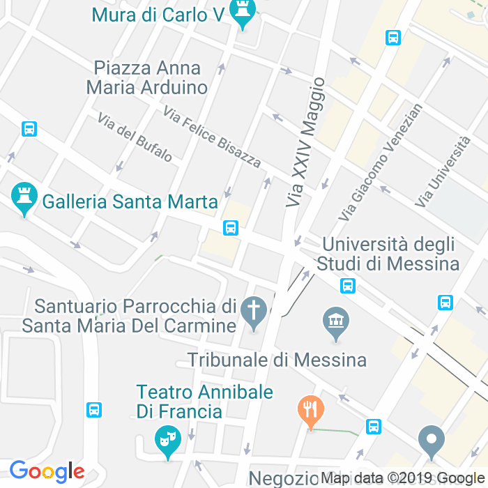 CAP di Via Pietro Canisio a Messina