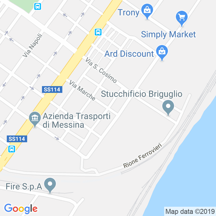 CAP di Via Alessandria a Messina